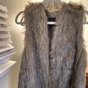 Faux fur vest
